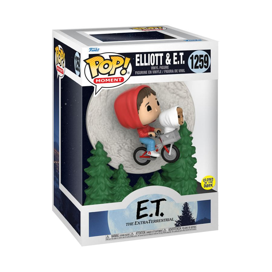 E.T. The Extra-Terrestrial - Elliot & E.T. Bike Flying Glow Pop! Moment