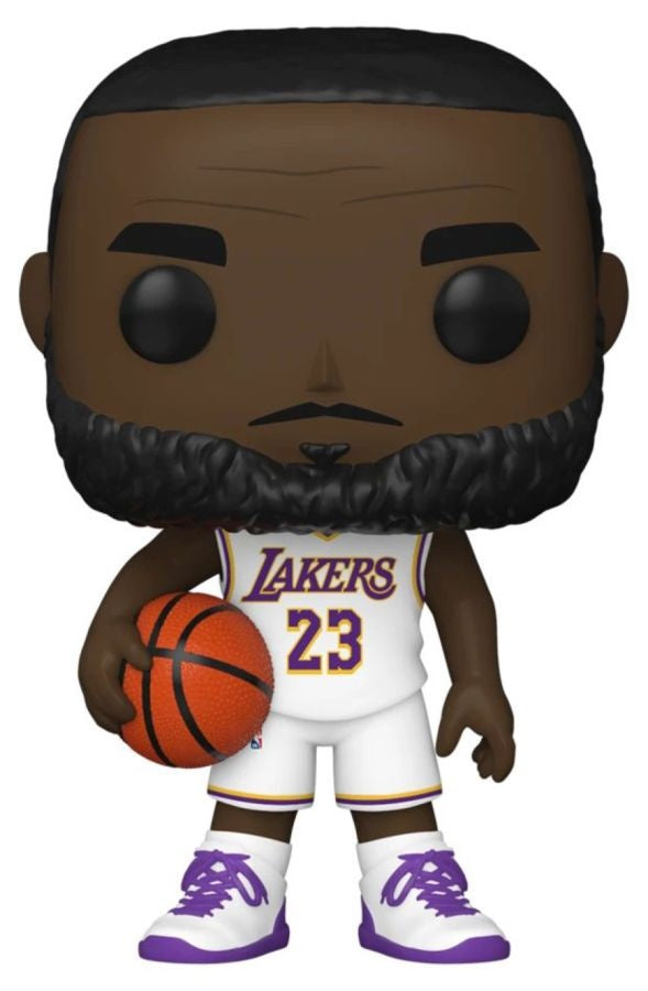 NBA: Lakers - Lebron James (Alternate White Jersey)) Pop! Vinyl