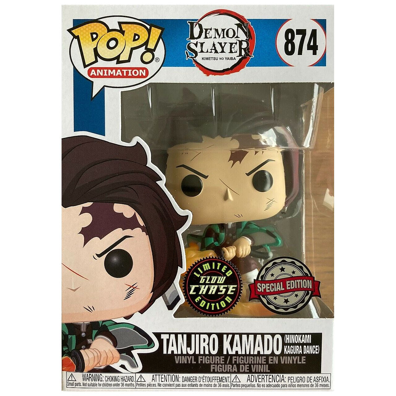 Demon Slayer - Tanjiro US Exclusive Chase Glow Collectable  Pop! Vinyl