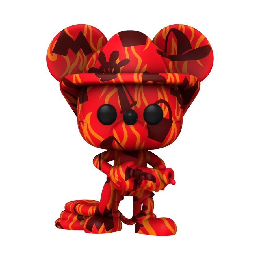 Disney - Firefighter Mickey Mouse (Artist Series) US Exclusive Pop! With Protector