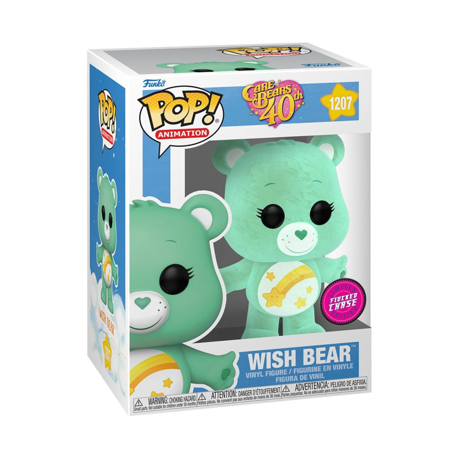 Care Bears 40th Anniversary - Wish Bear Flocked Chase Collectable Pop! Vinyl