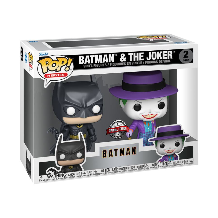 Batman (1989) - Batman & The Joker Metallic US Exclusive Pop! 2-pack