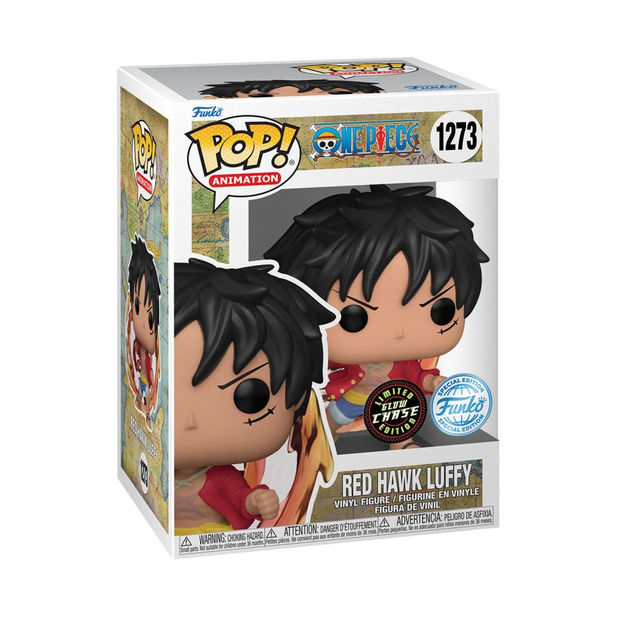 One Piece - Red Hawk Luffy US Exclusive Chase Collectable Pop! Vinyl