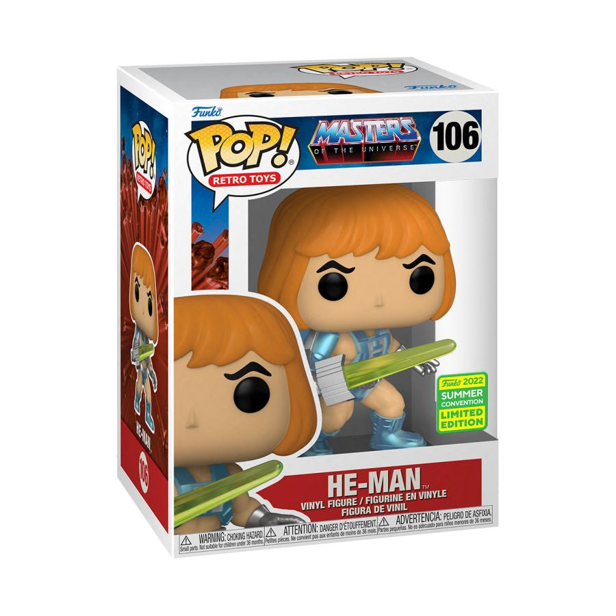 Masters Of The Universe - He-Man Laser Power SDCC 2022 Exclusive Pop! Vinyl #106