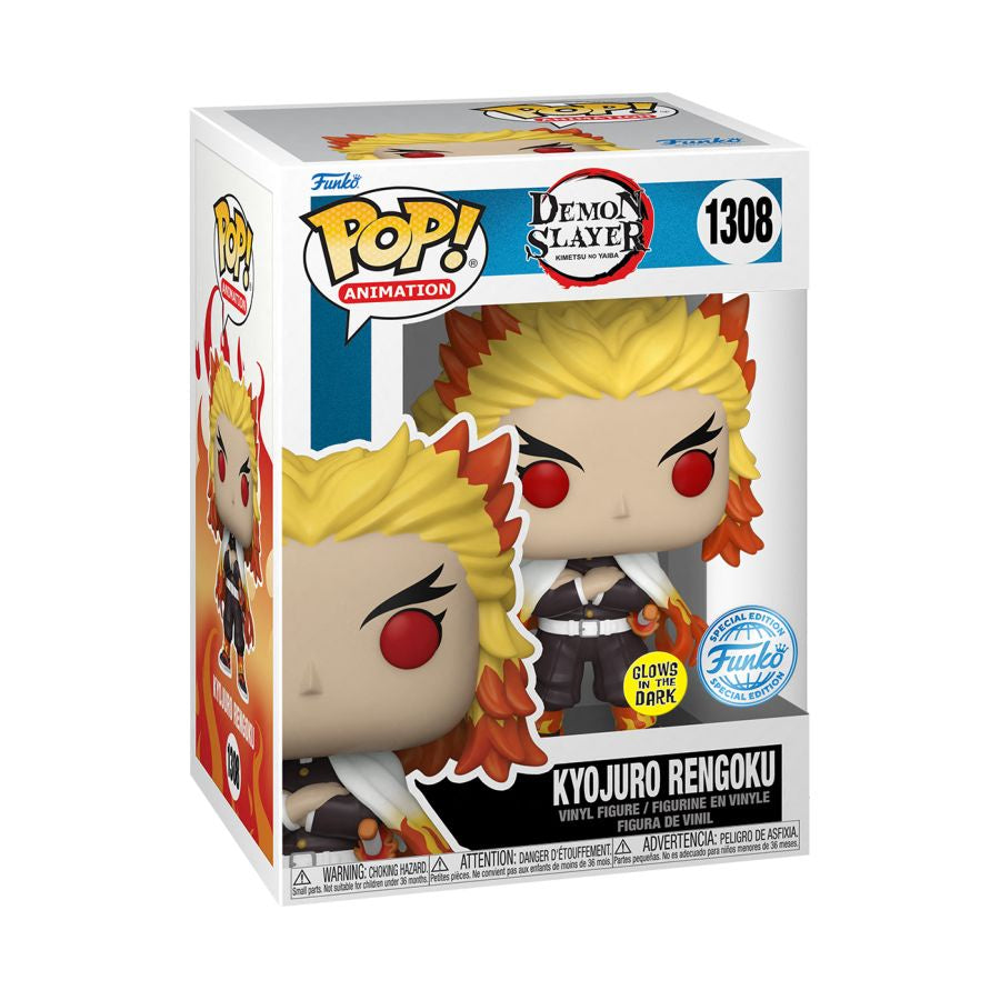 Demon Slayer - Kyojuro Rengoku Glow US Exclusive Pop! Vinyl