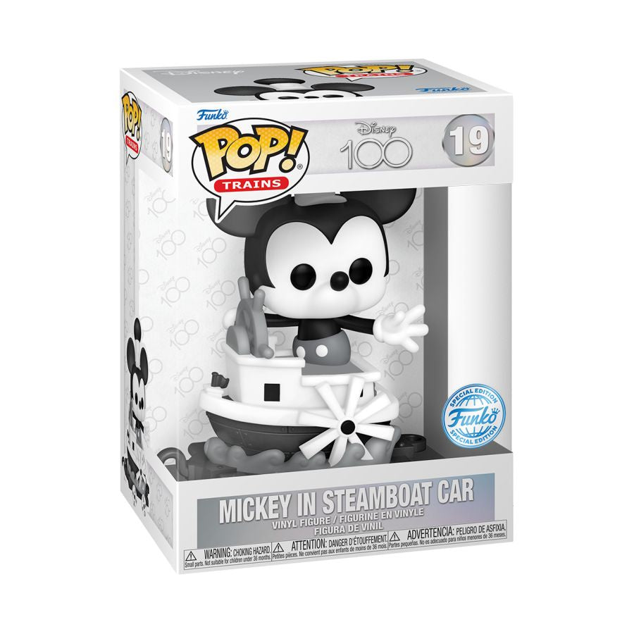 Disney: D100 - Mickey in Steamboat Car US Exclusive Pop! Train