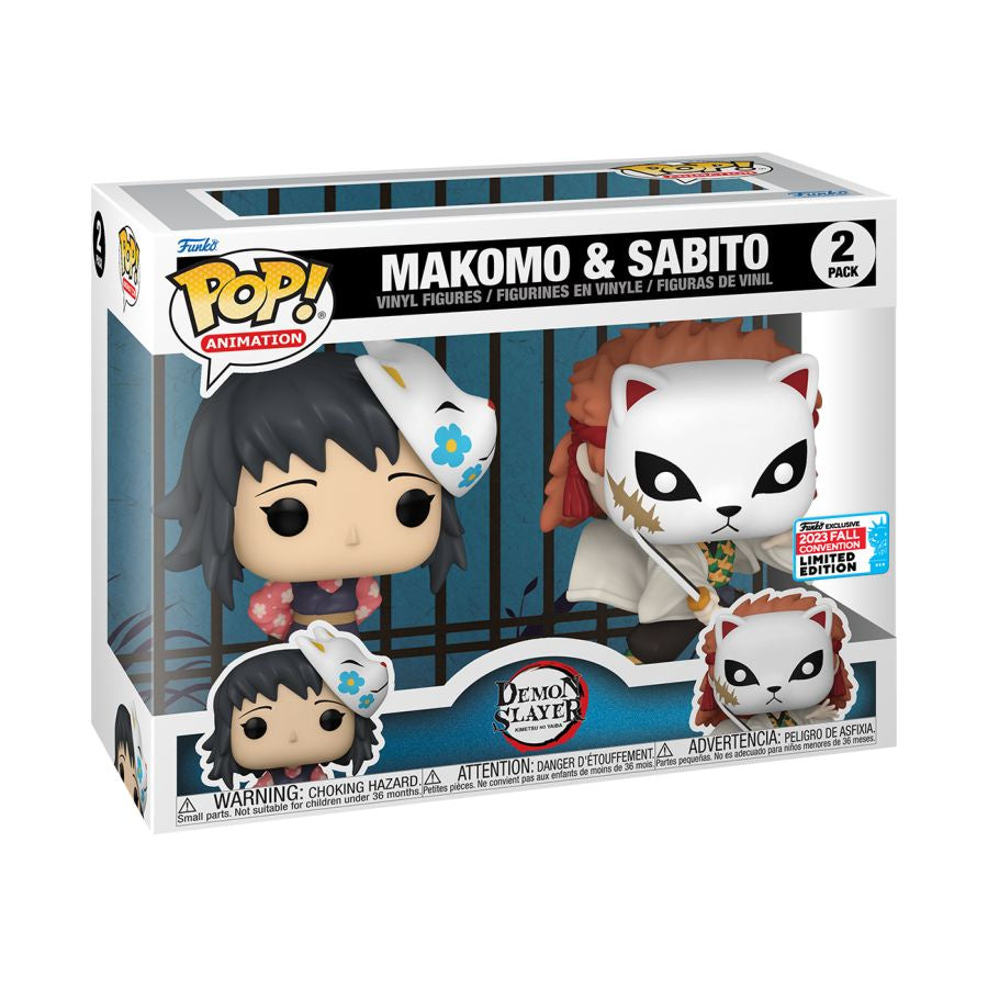 Demon Slayer - Sabito & Makomo Pop! 2-Pack NYCC 2023 US Exclusive