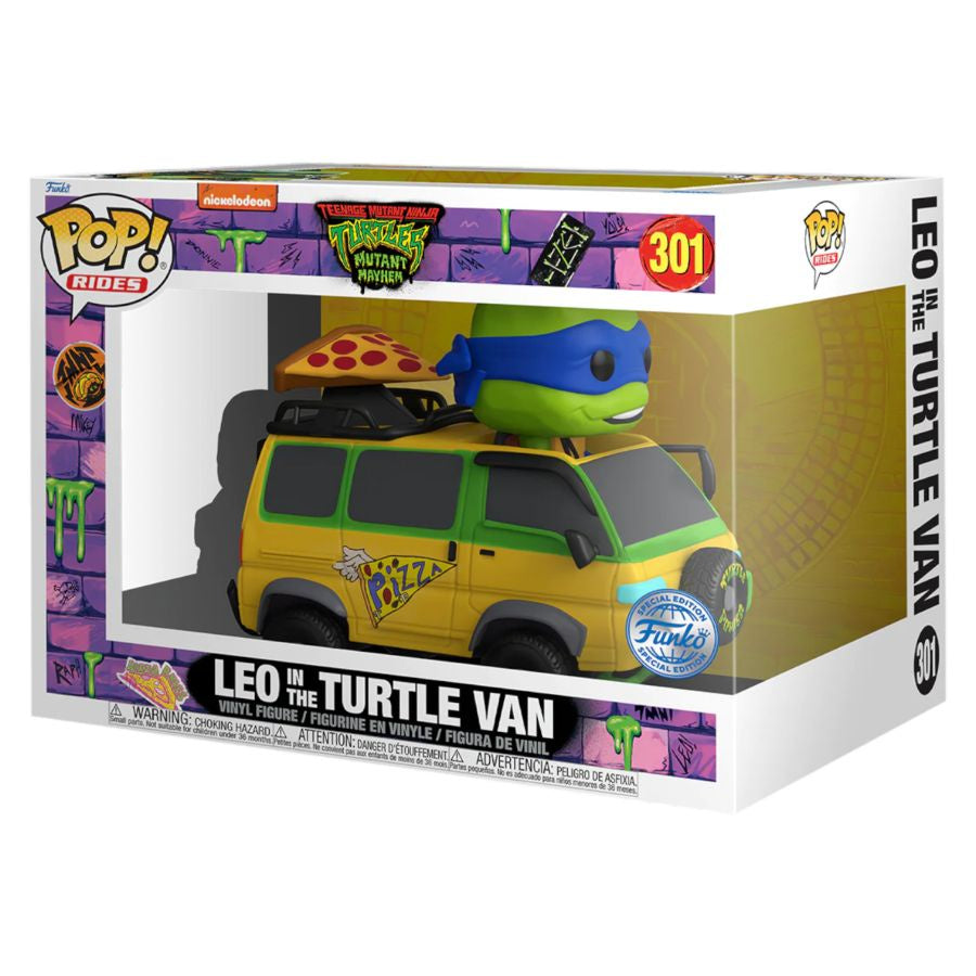 Teenage Mutant Ninja Turtles: Mutant Mayhem - Leonardo in Turtle Van US Exclusive Pop! Ride