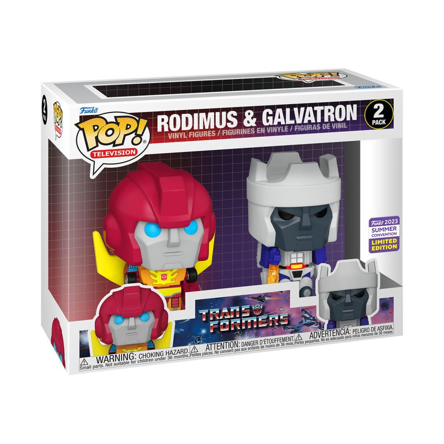 Transformers - Rodimus & Galvatron SDCC 2023 US Exclusive Pop! Vinyl 2-Pack
