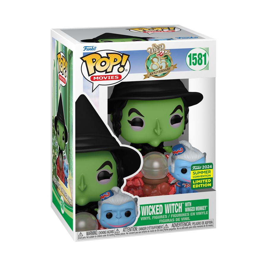 Wizard of Oz - Wicked Witch with Winged Monkey SDCC 2024 US Exclusive Pop! Vinyl #1581