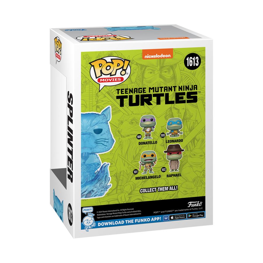 Teenage Mutant Ninja Turtles (1990) - Splinter US Exclusive Translucent Pop! Vinyl  #1613
