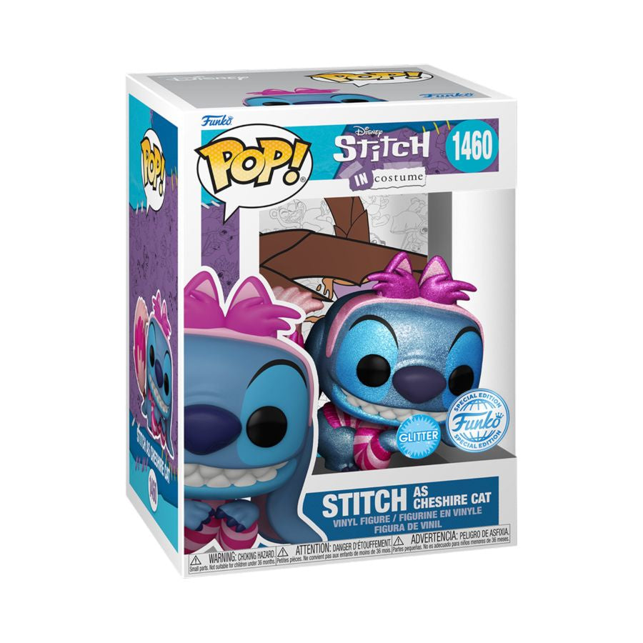 Disney - Stitch in Cheshire Cat Costume US Exclusive Glitter Pop! Vinyl #1460