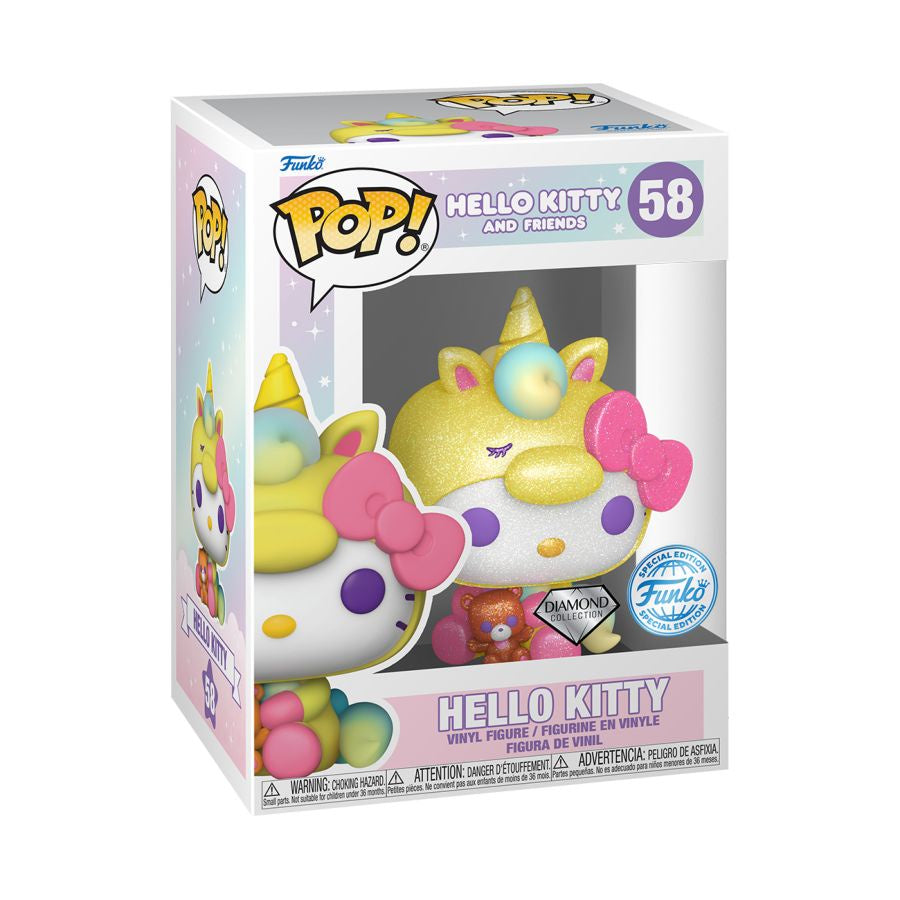 Hello Kitty - Hello Kitty Unicorn US Exclusive Diamond Glitter Pop! Vinyl #58
