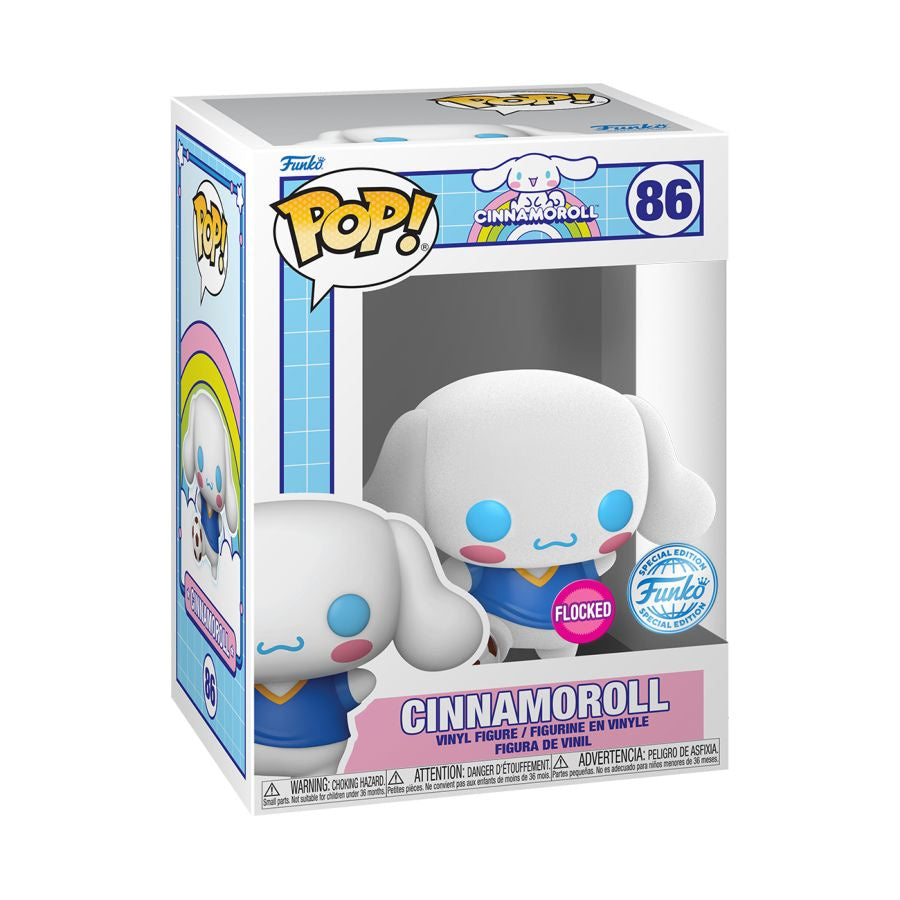 Sanrio - Cinnamoroll (with Soccer Ball) US Exclusive Flocked Pop! Vinyl #86