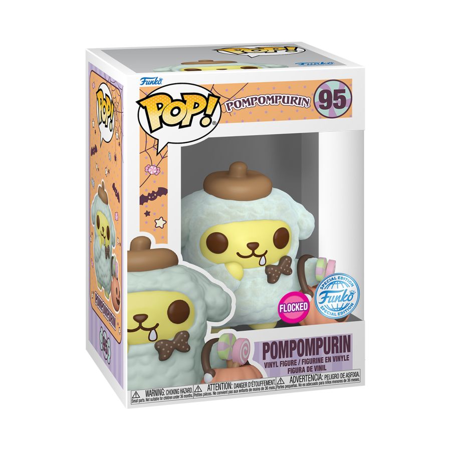 Sanrio - Pompompurin (Halloween) US Exclusive Flocked Pop! Vinyl  #95