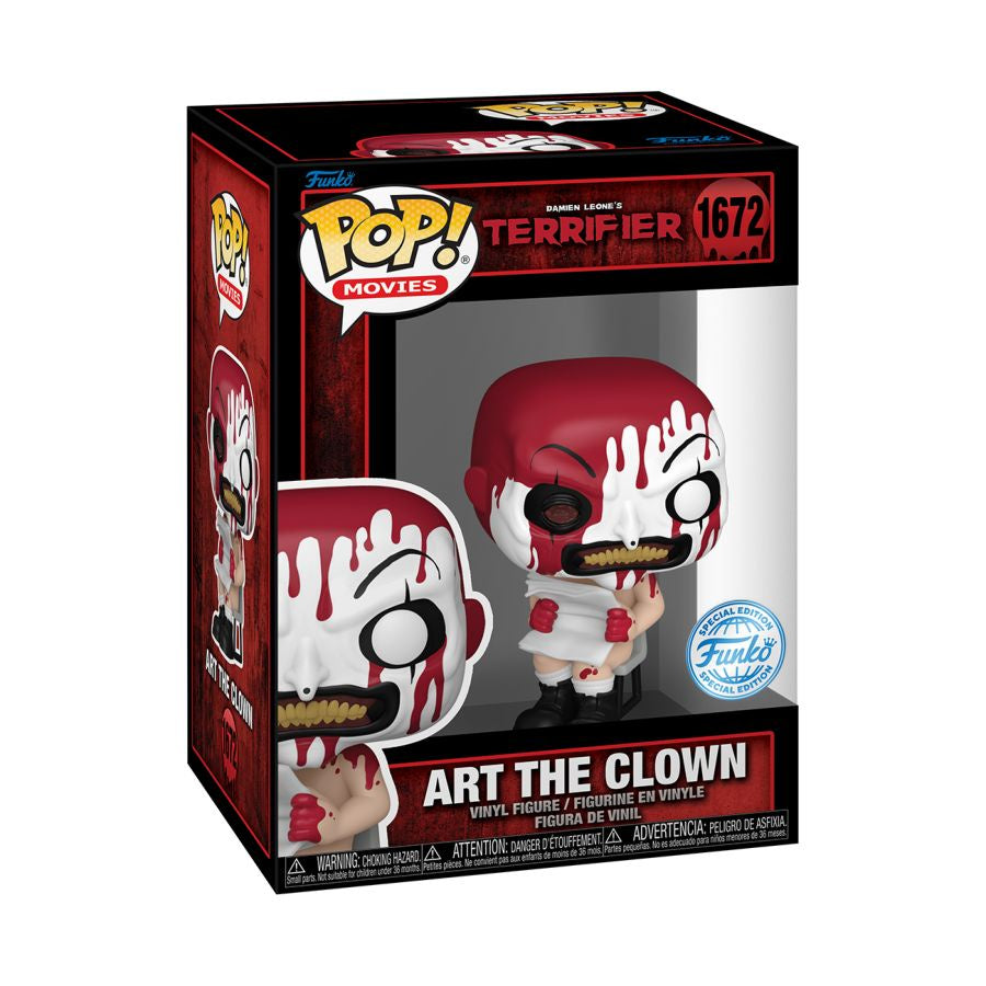 Terrifier - Art the Clown Sitting (Bloody) US Exclusive Pop! Vinyl #1672