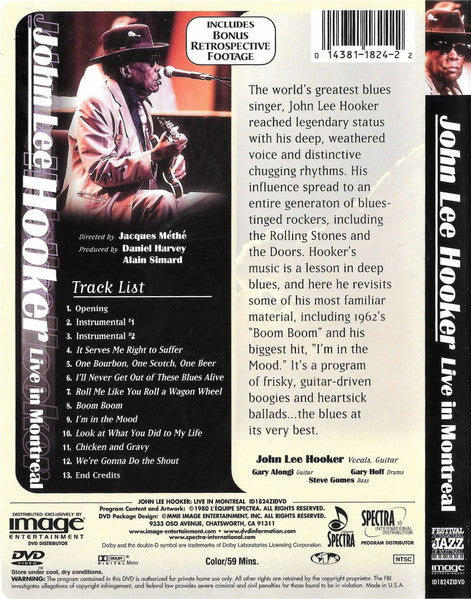 John Lee Hooker – Live In Montreal DVD