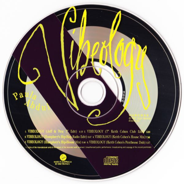 Paula Abdul - Vibeology 6 Track CD Single (Used)