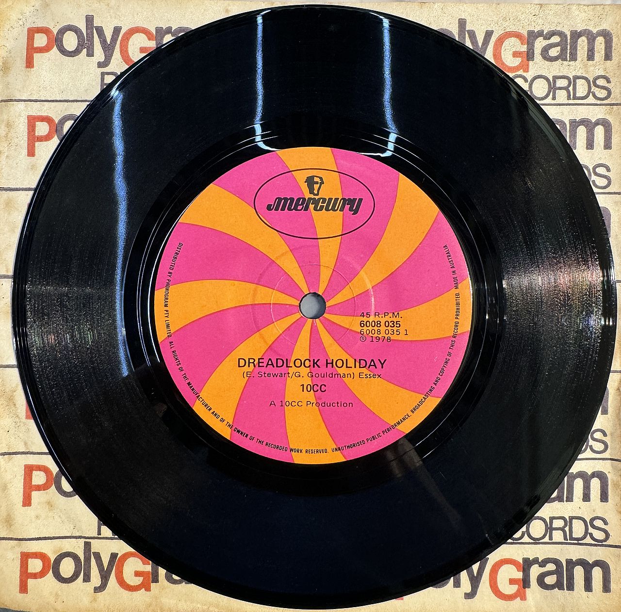 10cc – Dreadlock Holiday 7" Single Vinyl (Used)