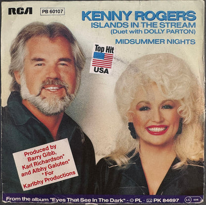 Kenny Rogers Duet With Dolly Parton – Islands In The Stream 7" Single Vinyl (Used)