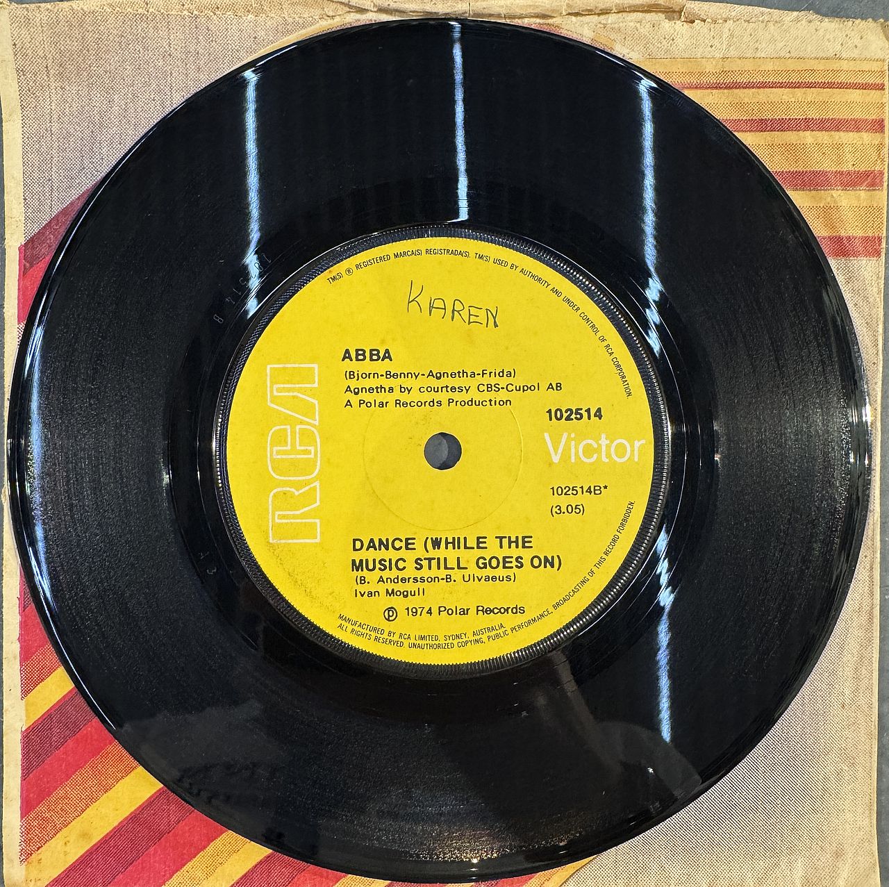 ABBA – Honey, Honey 7" Single Vinyl (Used)