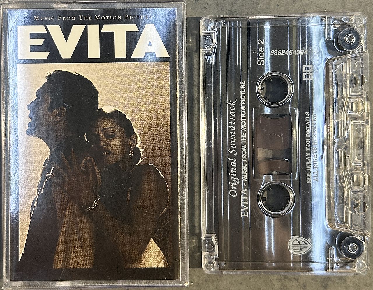 Andrew Lloyd Webber And Tim Rice – Evita (Music From The Motion Picture) Cassette (Used)
