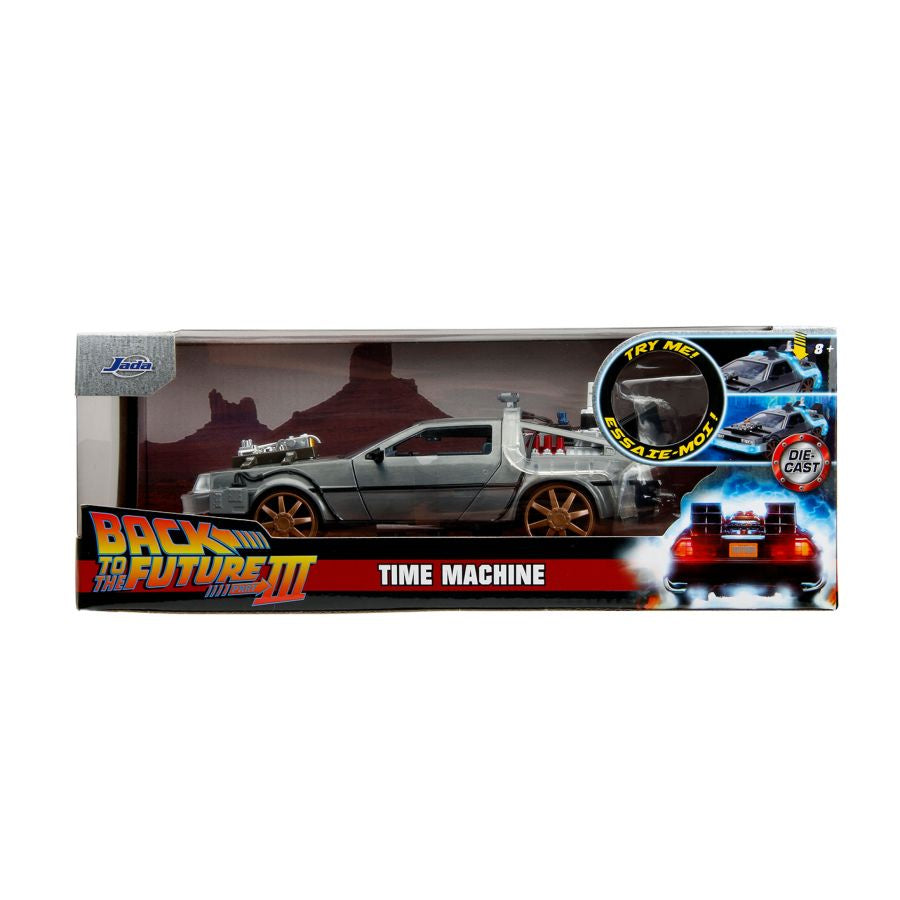 Back to the Future 3 - Delorean 1:24 Diecast Vehicle (with Lights)