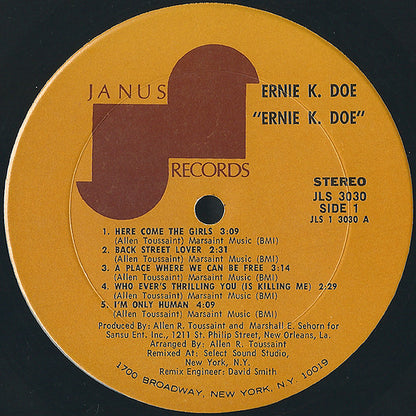 Ernie K. Doe - Ernie K. Doe Vinyl LP (Used)