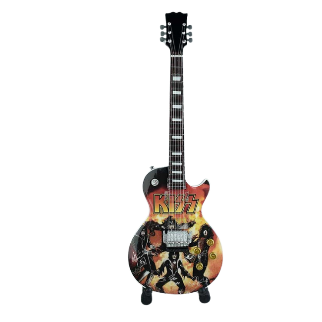 KISS - Kiss Band and Logo Miniature Guitar
