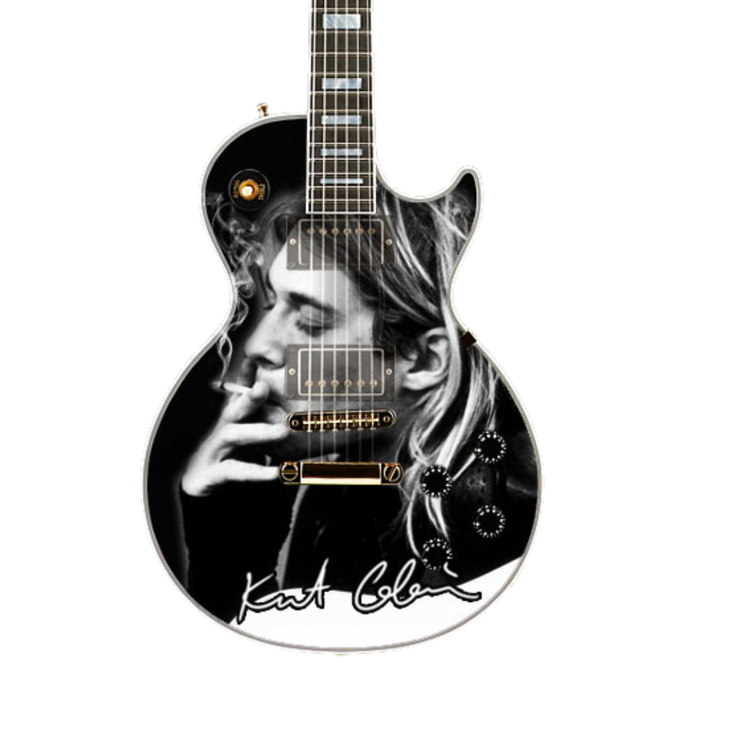 Nirvana - Kurt Cobain Monochrome Miniature Guitar