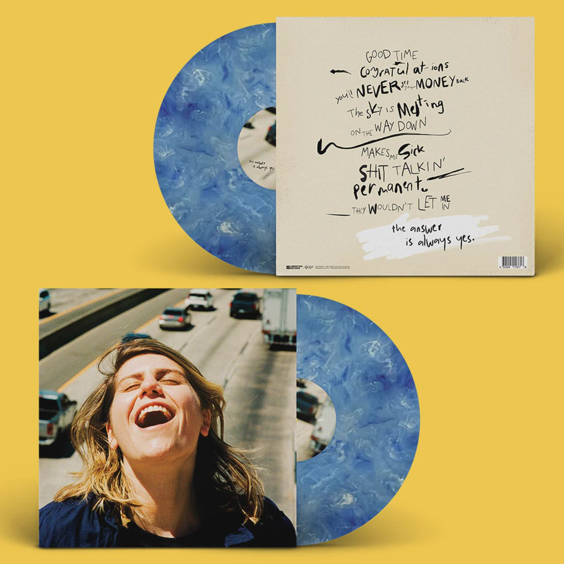 Alex Lahey - The Answer Is Always Yes Blue/White Marbled Coloured Vinyl LP