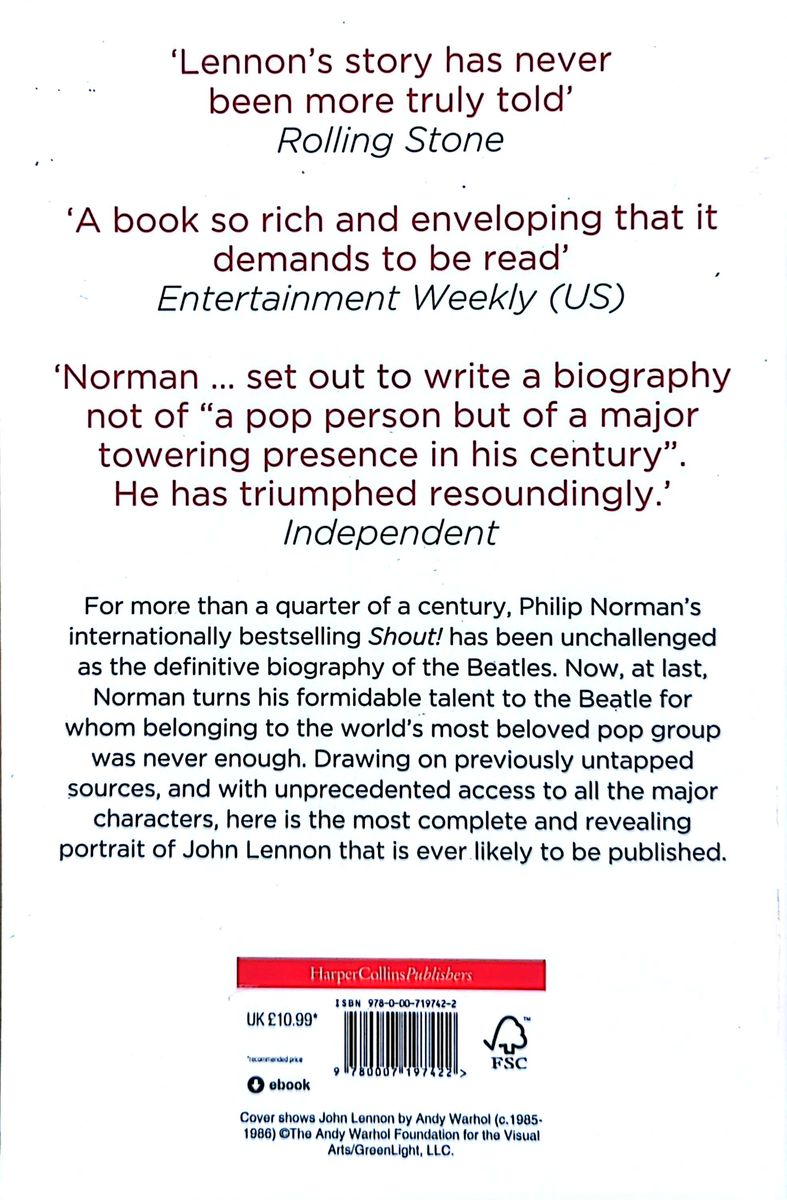 Philip Norman - John Lennon: The Life Paperback Book (2009)