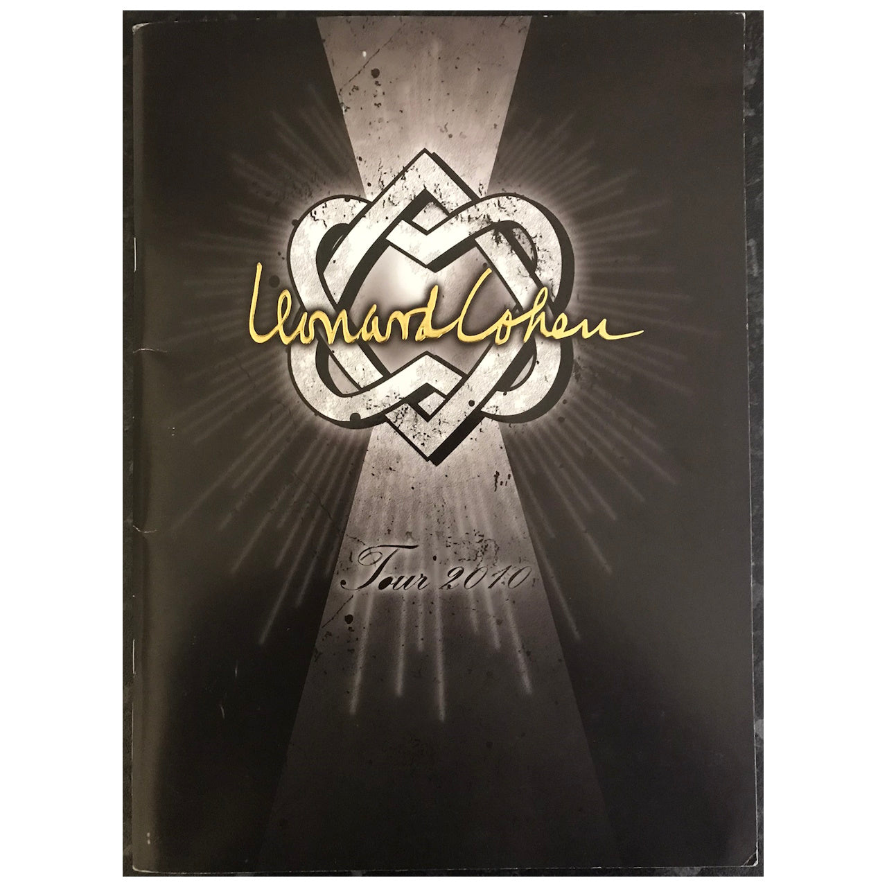 Leonard Cohen - Tour 2010 Original Concert Tour Program With Concert Ticket
