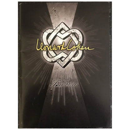 Leonard Cohen - Tour 2010 Original Concert Tour Program With Concert Ticket