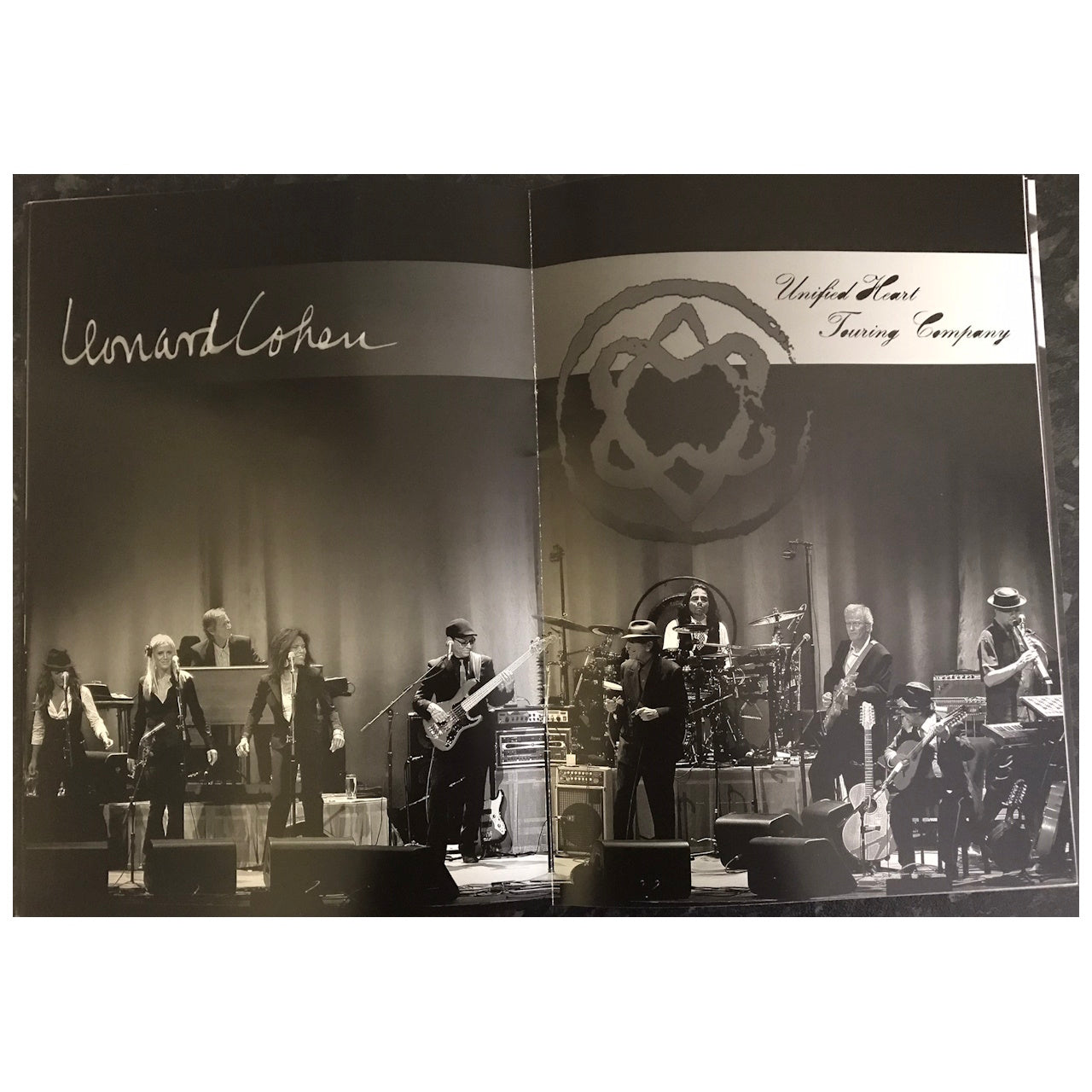 Leonard Cohen - Tour 2010 Original Concert Tour Program With Concert Ticket