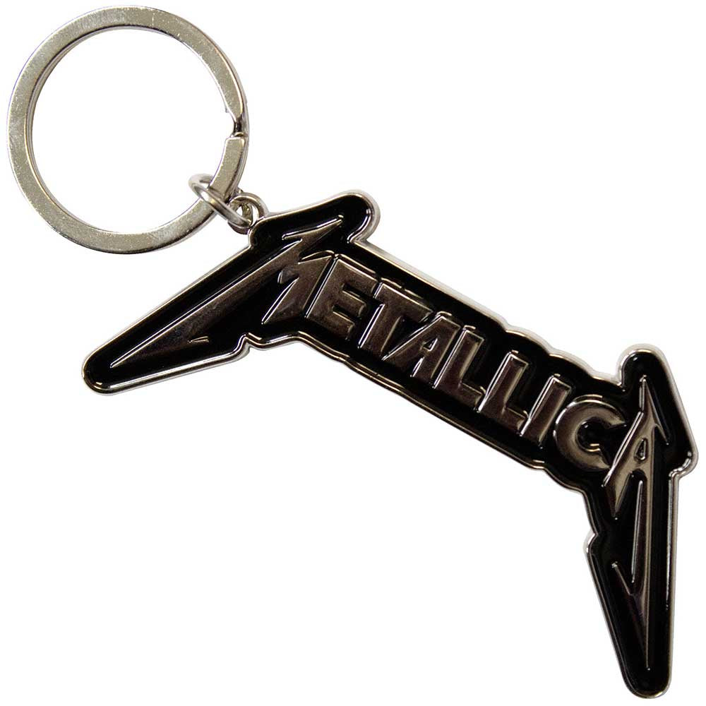 Metallica - Classic Black And Silver Logo Keychain
