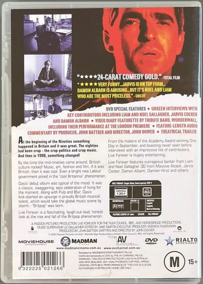 Various – Live Forever (The Rise And Fall Of Britpop) DVD