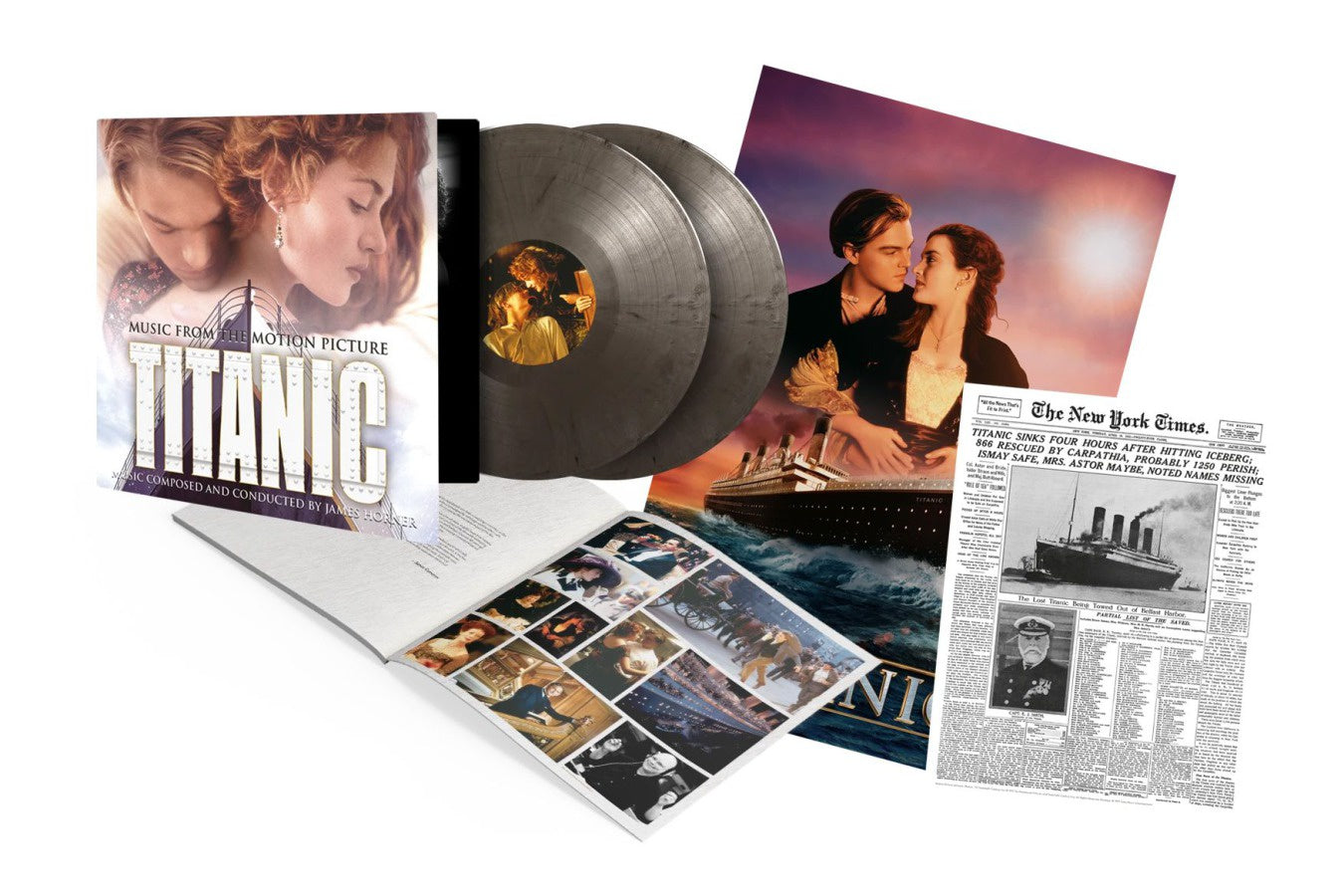 Soundtrack - Titanic Music From The Motion Picture Silver/Black Vinyl 2LP