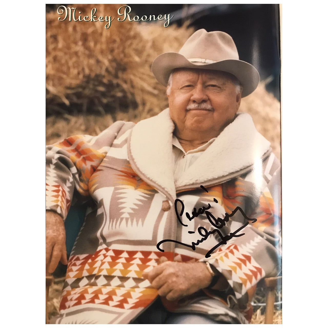 Mickey Rooney - Australian Tour 1994 Original Concert Tour Program Autographed