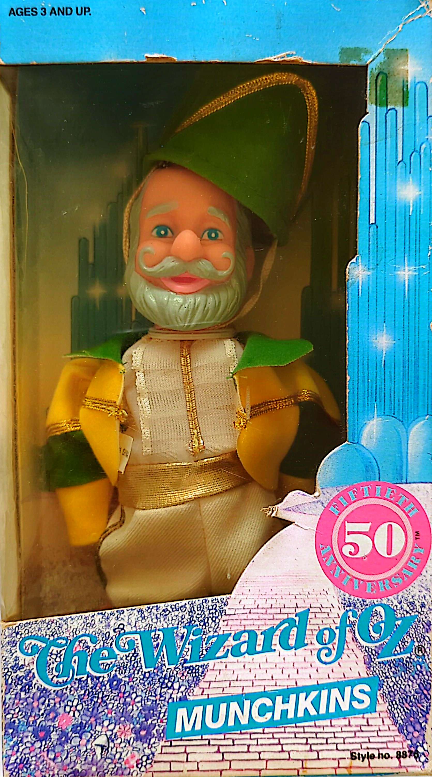 Wizard Of Oz - 1988 Munchkins 50th Anniversary 7 Inch Collectable Figure #8876
