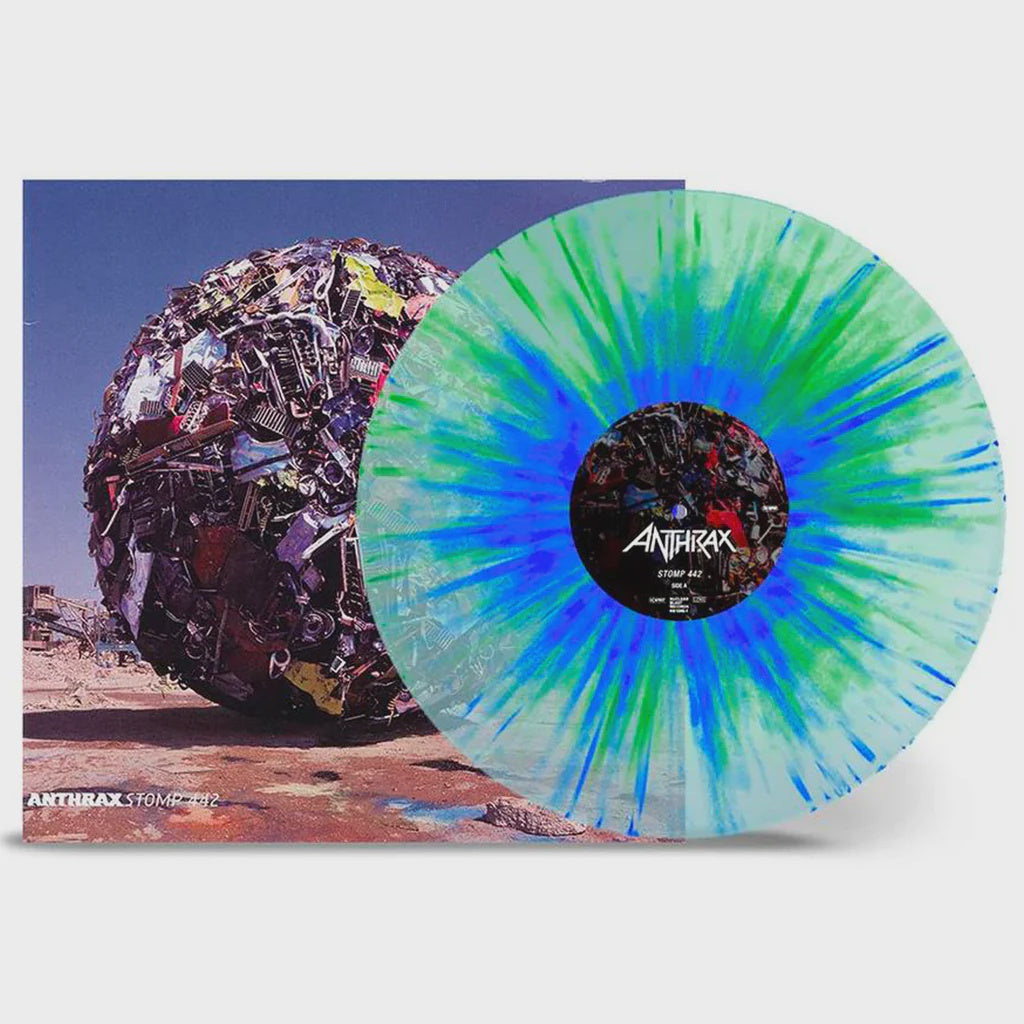 Anthrax - Stomp 442 Clear Blue Green Splatter Coloured Vinyl LP