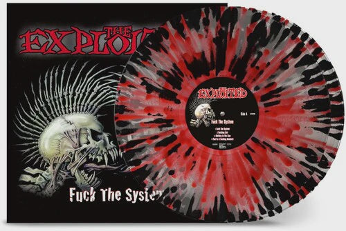 Exploited - Fuck The System Clear Red Black Splatter Coloured Vinyl 2LP