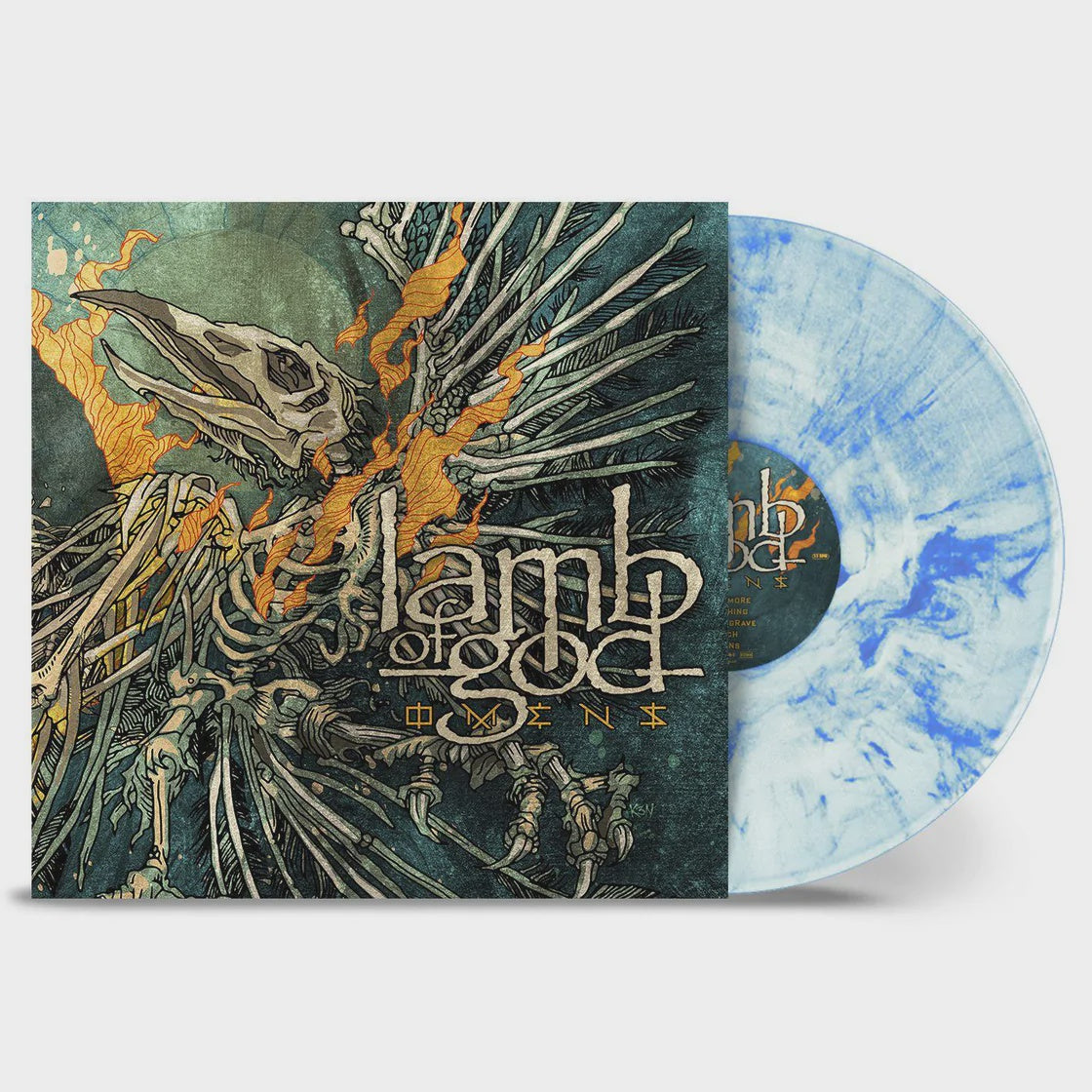 Lamb Of God - Omens Limited Edition White/Blue Marbled Coloured Vinyl LP