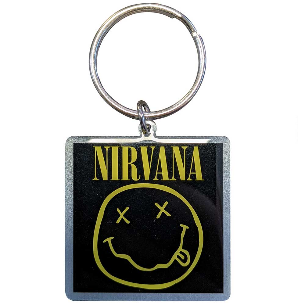 Nirvana - Smiley Face Logo Keychain