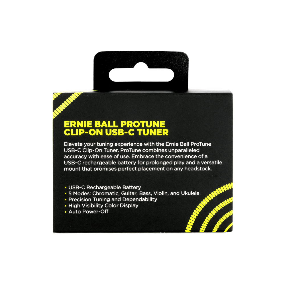 Ernie Ball - ProTune USB-C Rechargeable Clip-on Tuner