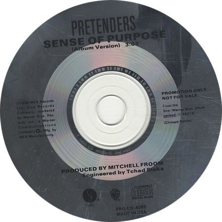 Pretenders – Sense Of Purpose - Promo CD Single