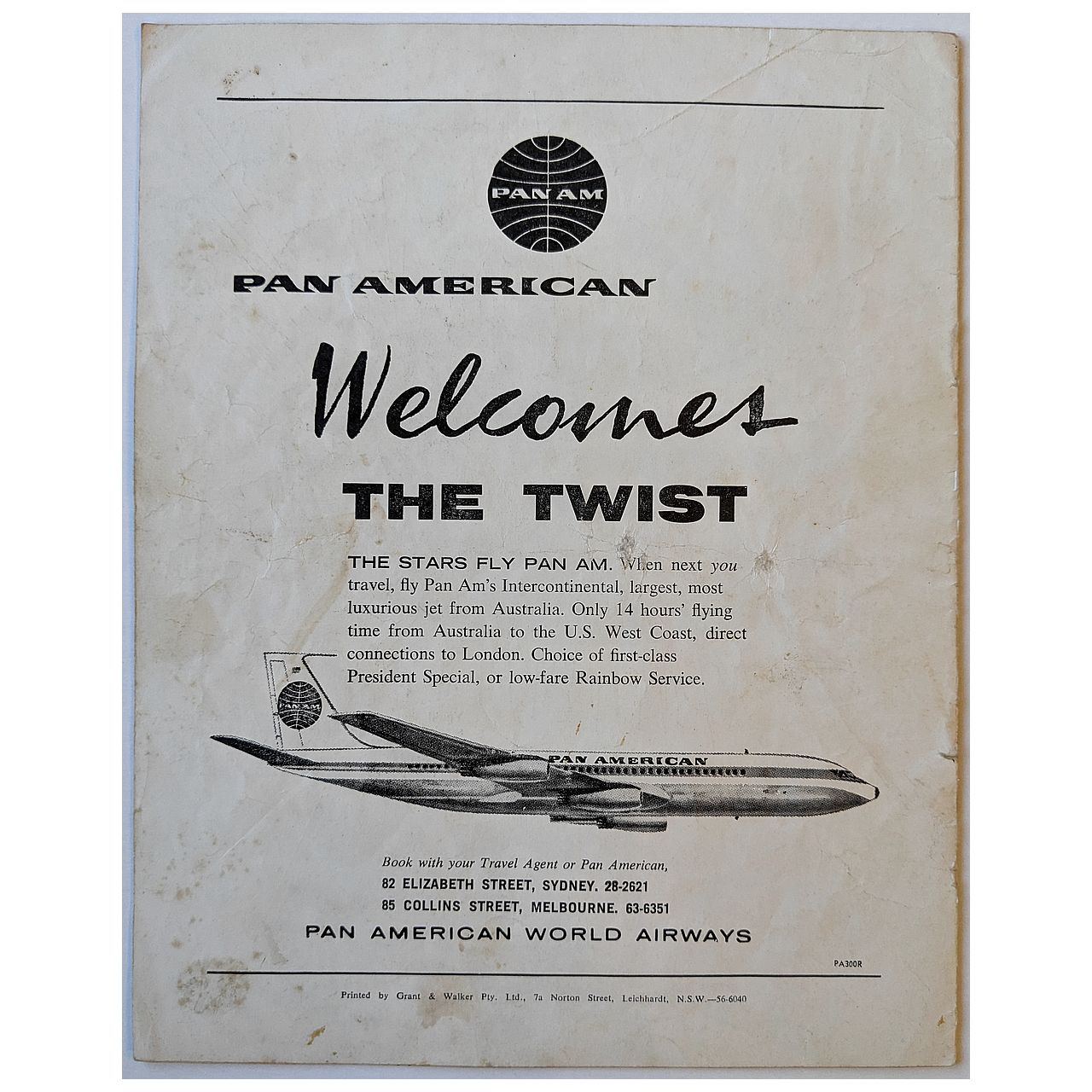 Chubby Checker & Bobby Rydell - Lee Gordon Presents The Twist 1962 Australian Original Tour Program