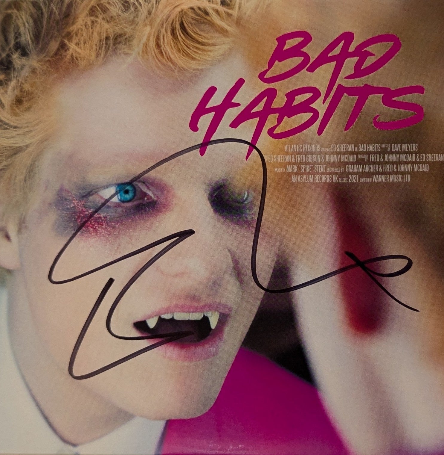 Ed Sheeran – Bad Habits (Limited Edition) Autographed CD Single