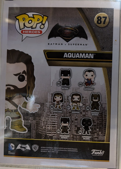 DC Universe - Aquaman Autographed Collectable Pop! Vinyl #87