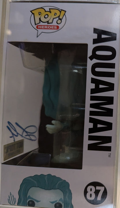 DC Universe - Aquaman Autographed Collectable Pop! Vinyl #87 (Hot Topic Exclusive)